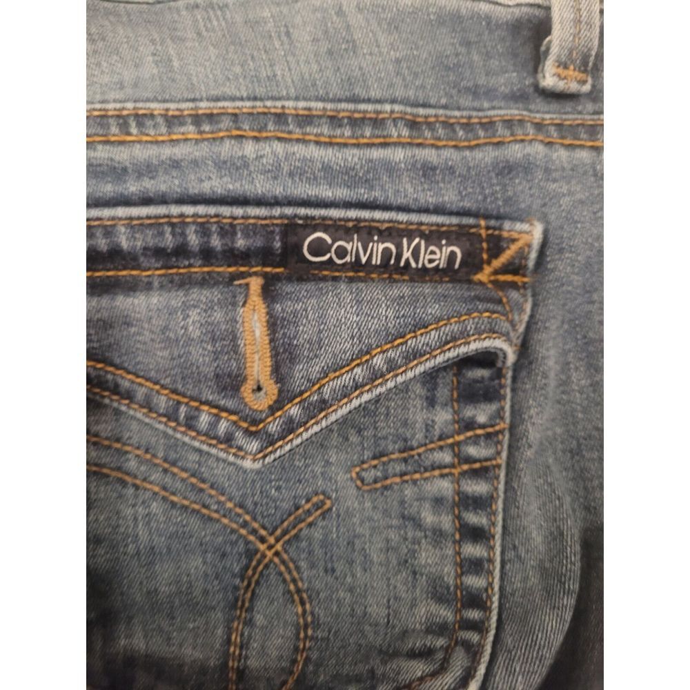 Calvin Klein Womens 30/10 Lean Boot Cut Dark Wash Denim‎ Blue Jeans - Picture 5 of 6